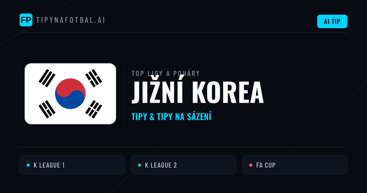 Jižní Korea Tipy na sázení fotbal