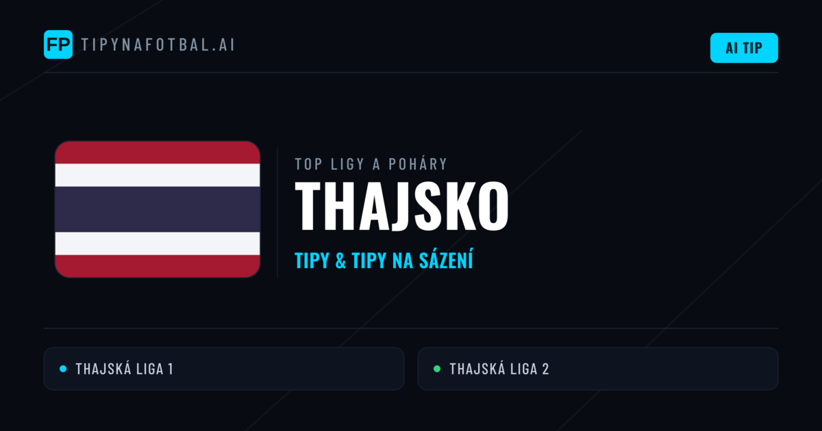 Thajsko Tipy na sázení fotbal