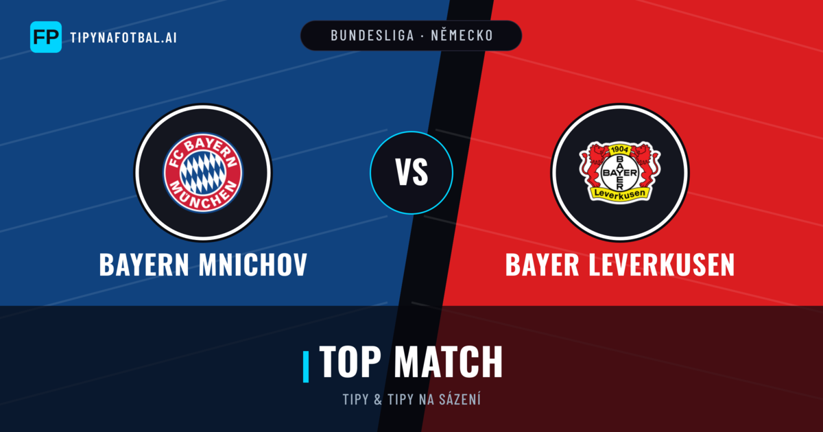 Bayern Mnichov vs Bayer Leverkusen Tipy a statistiky