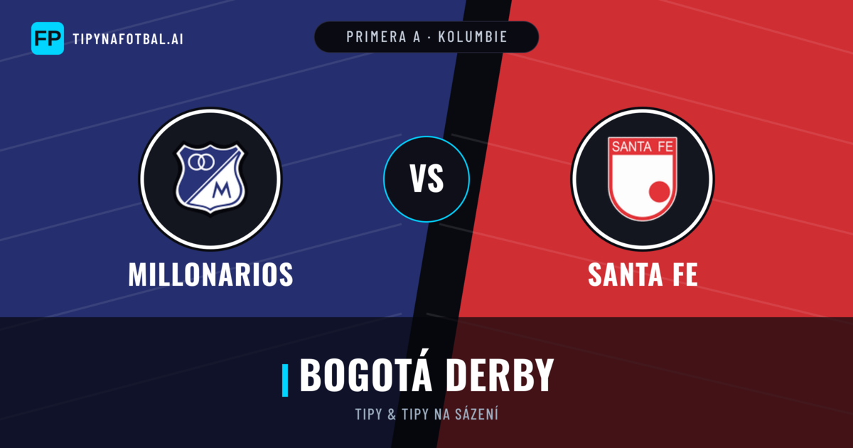 Millonarios vs Santa Fe Tipy a statistiky