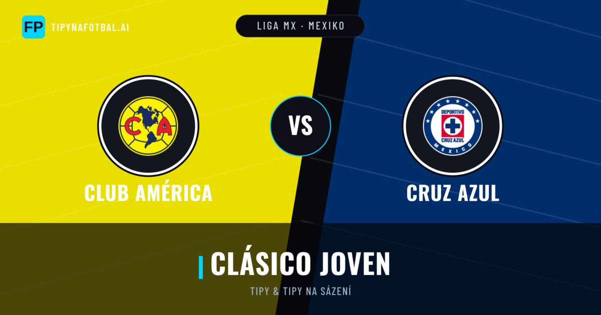 Club América vs Cruz Azul Tipy a statistiky