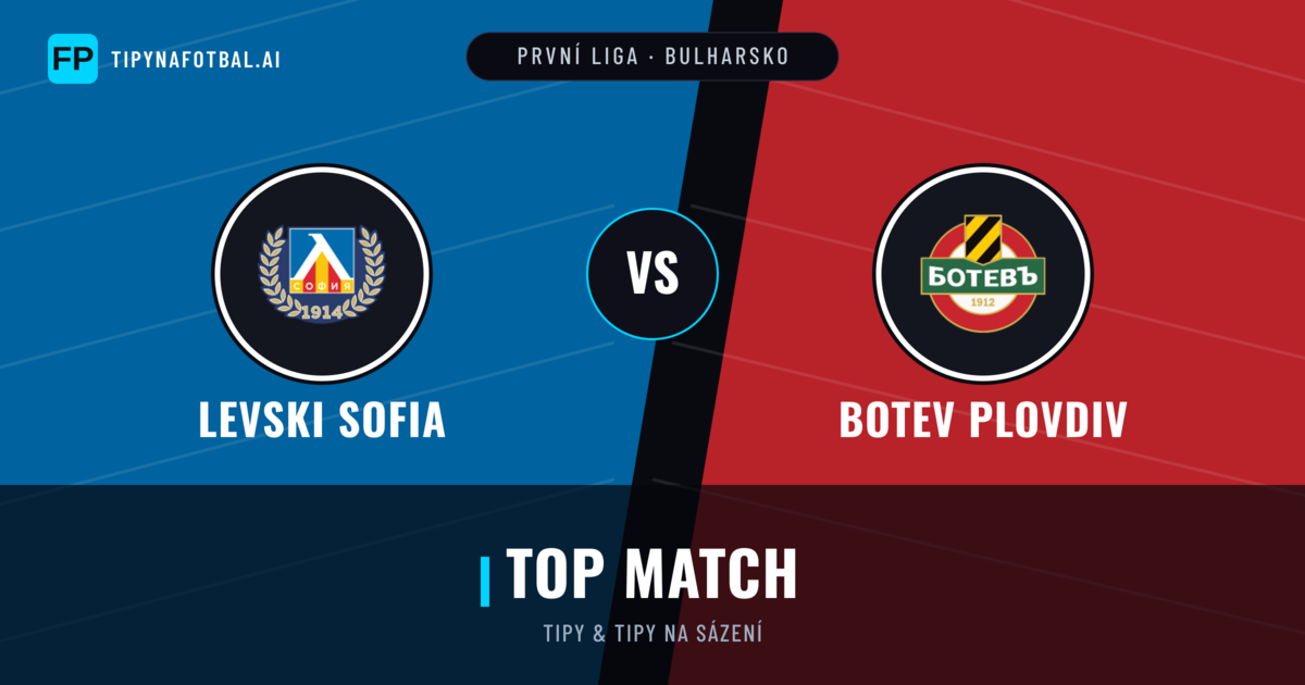 Levski Sofia vs Botev Plovdiv Tipy a statistiky