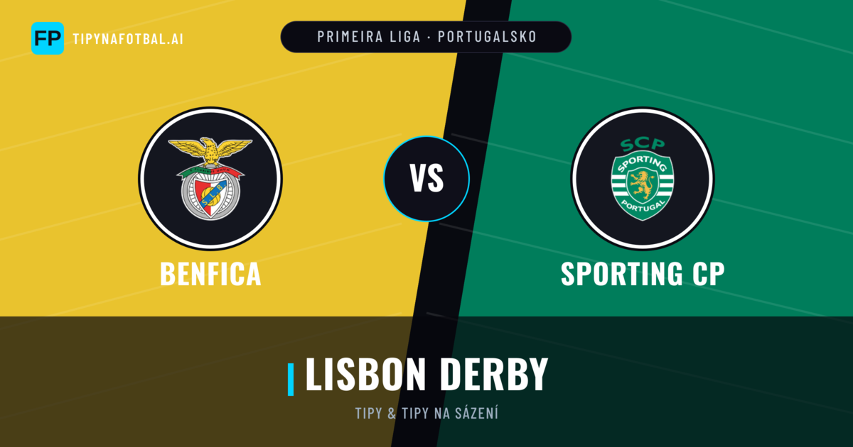 Benfica vs Sporting CP Tipy a statistiky