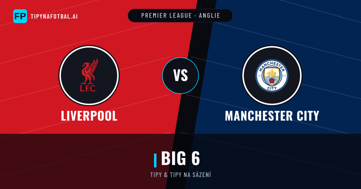Liverpool vs Manchester City Tipy a statistiky