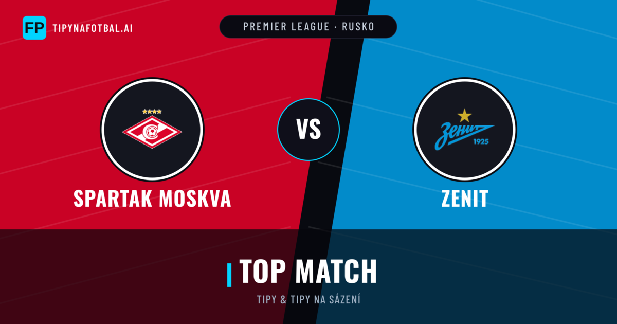 Spartak Moskva vs Zenit Tipy a statistiky
