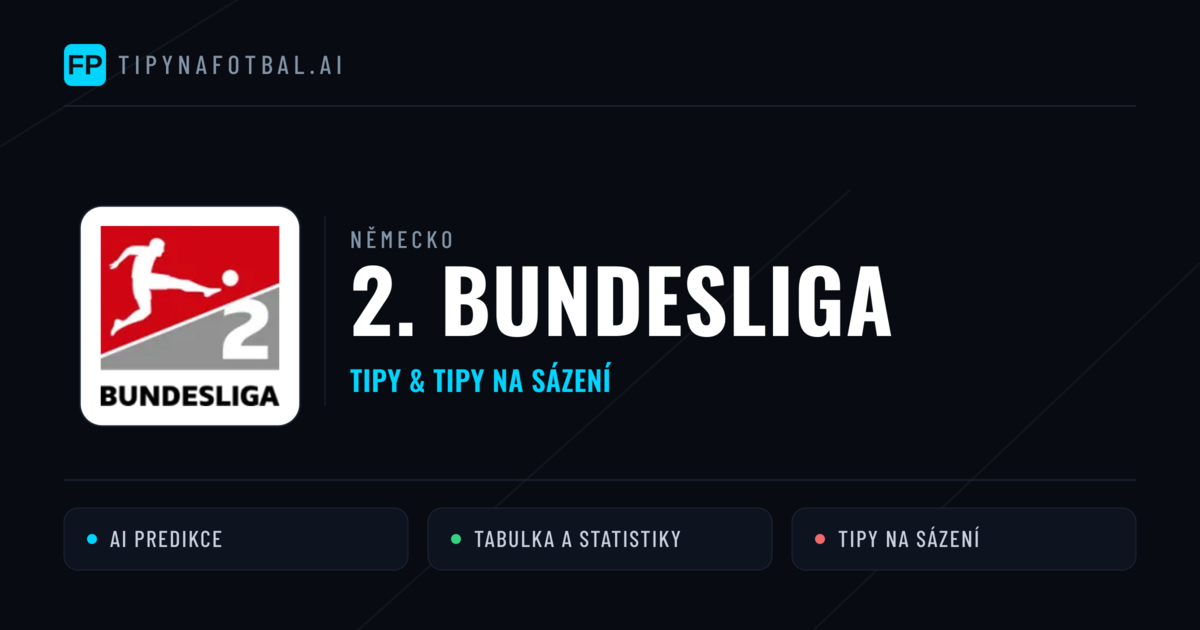 Německo 2. Bundesliga tipy na sázení fotbal a tipy na fotbal zdarma