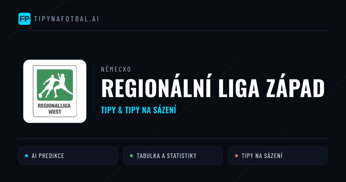 Německo Regionální liga Západ tipy na sázení fotbal a tipy na fotbal zdarma