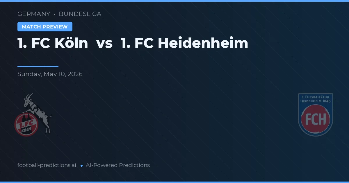 1. FC Kolín vs 1. FC Heidenheim — předpověď a náhled zápasu