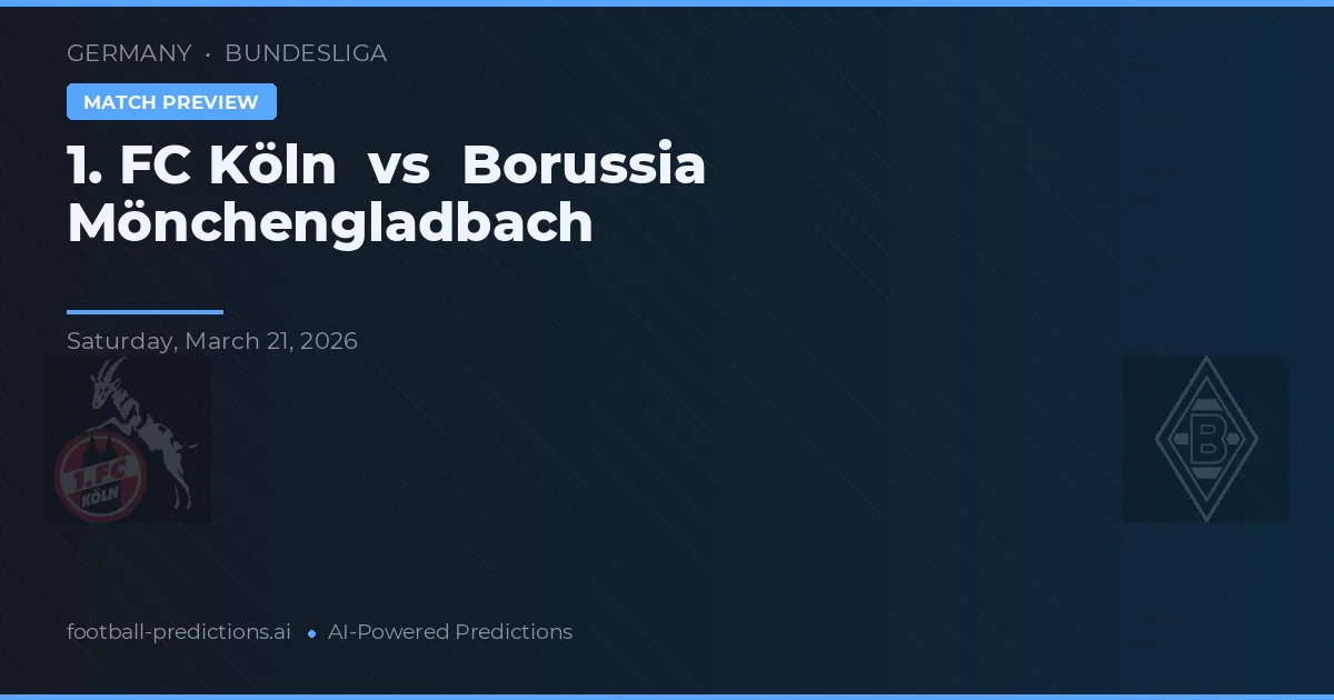 1. FC Kolín vs Borussia Mönchengladbach — předpověď a náhled zápasu