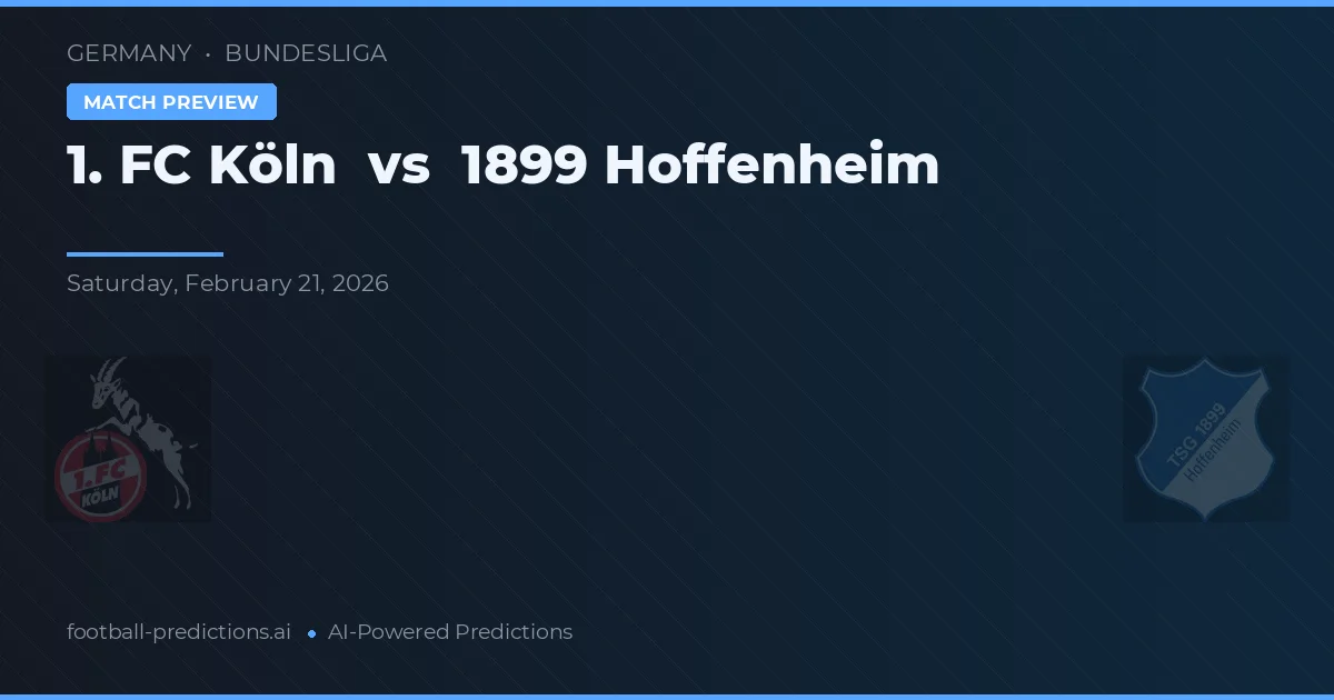 1. FC Kolín vs 1899 Hoffenheim — předpověď a náhled zápasu
