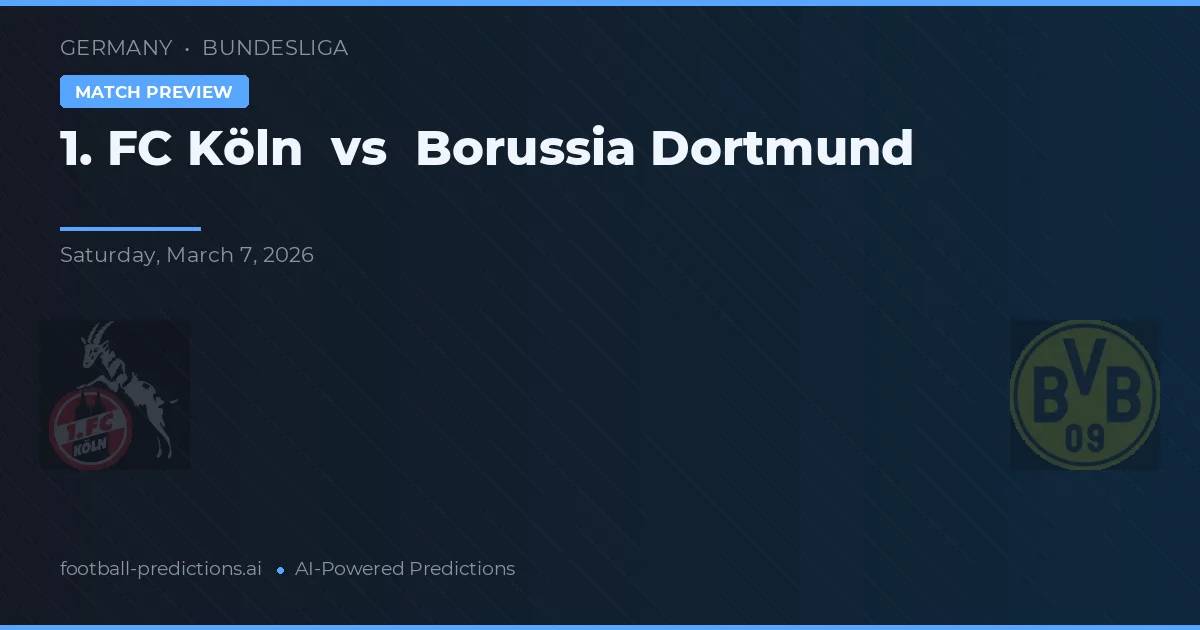 1. FC Kolín vs Borussia Dortmund — předpověď a náhled zápasu
