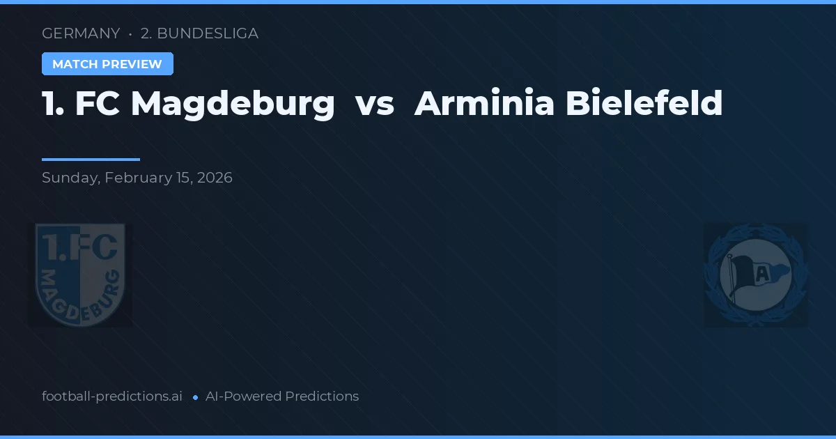1. FC Magdeburg vs Arminia Bielefeld — předpověď a náhled zápasu