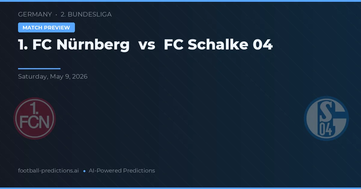 1. FC Norimberk vs Schalke 04 — předpověď a náhled zápasu