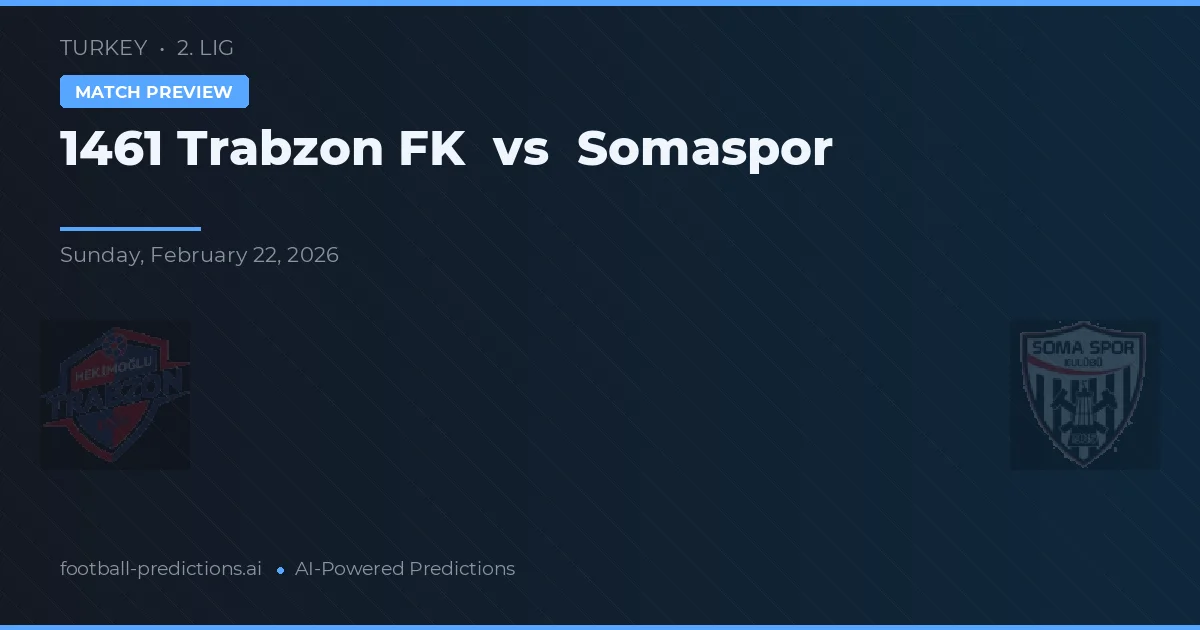 1461 Trabzon FK vs Somaspor — předpověď a náhled zápasu