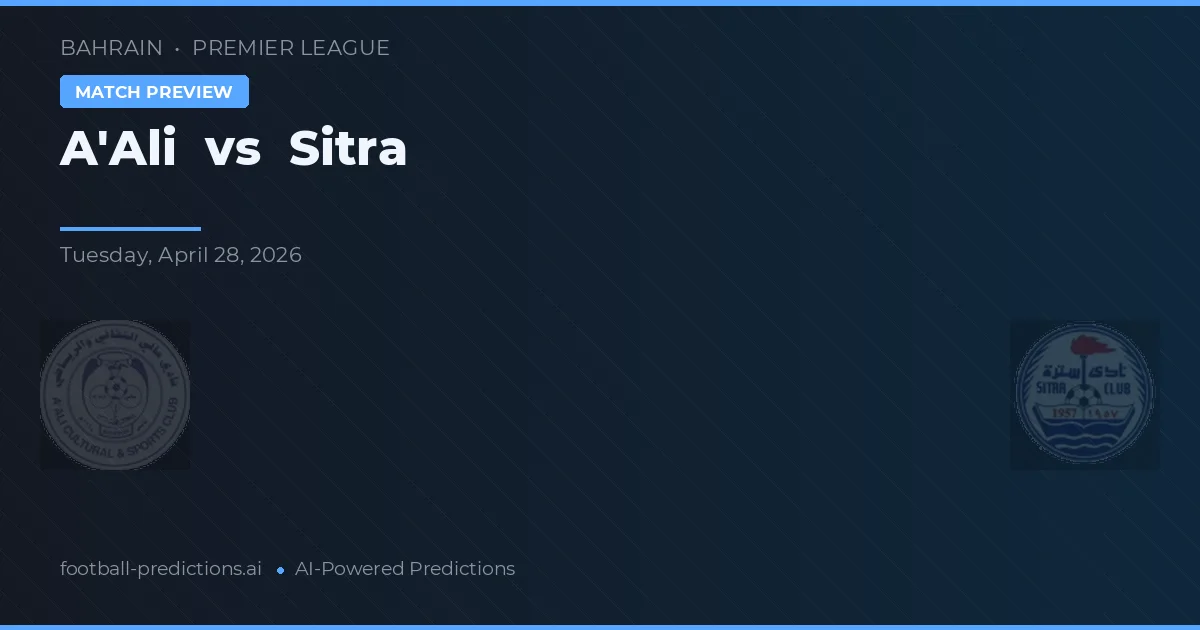 A'Ali vs Sitra — předpověď a náhled zápasu