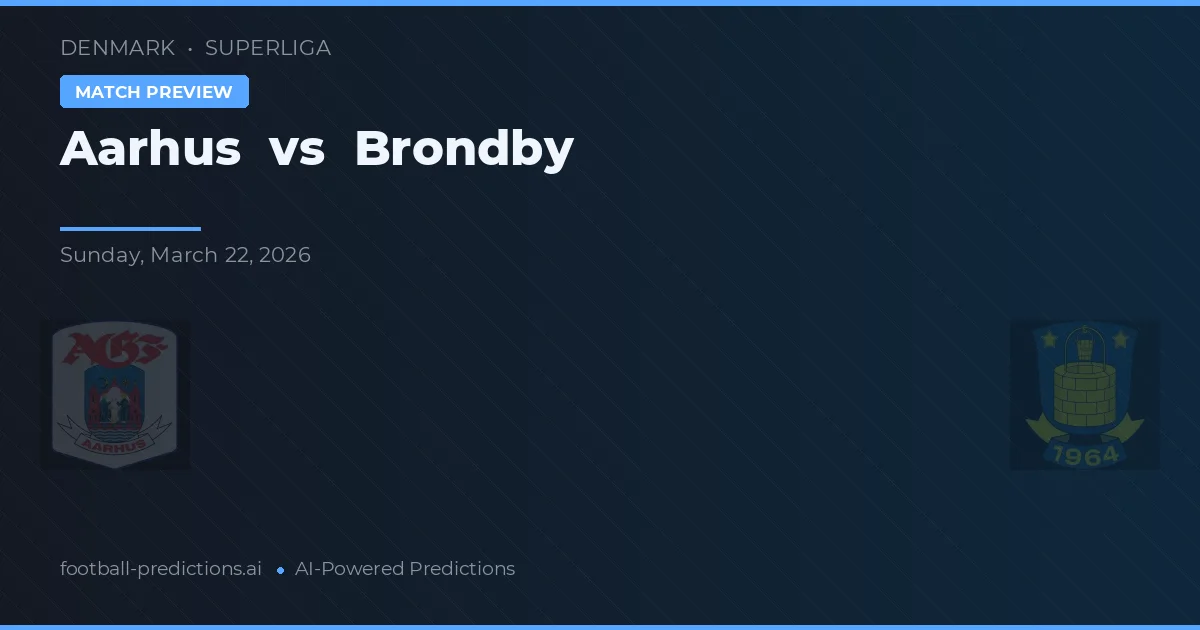 Aarhus vs Brøndby — předpověď a náhled zápasu