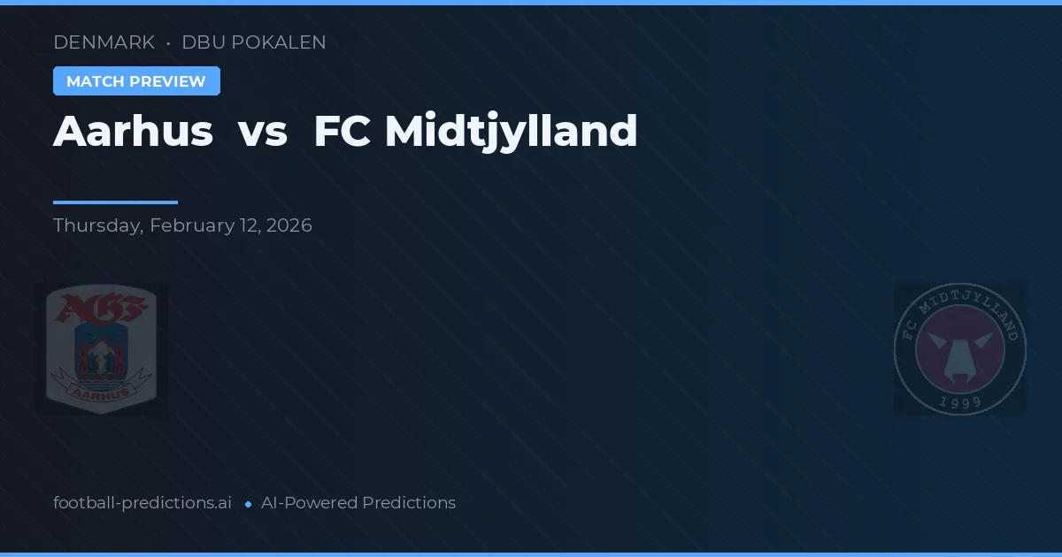Aarhus vs FC Midtjylland — předpověď a náhled zápasu