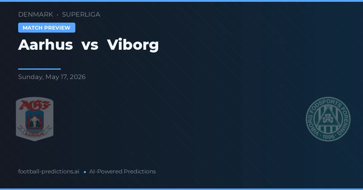 Aarhus vs Viborg — předpověď a náhled zápasu