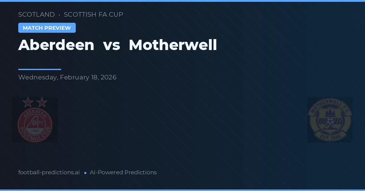 Aberdeen vs Motherwell — předpověď a náhled zápasu