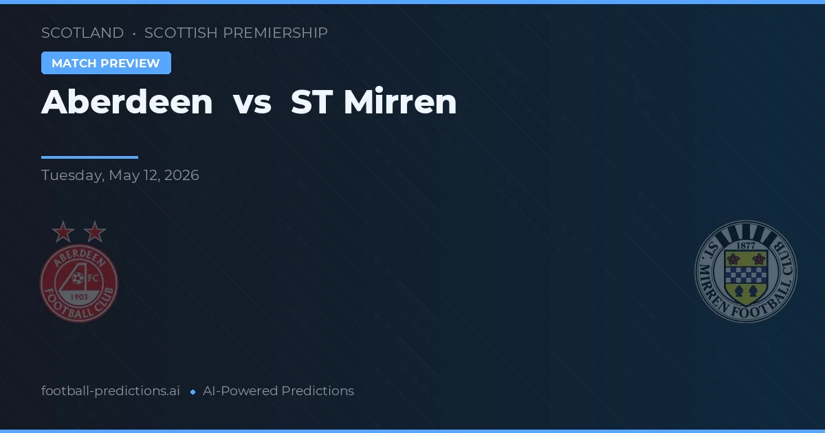 Aberdeen vs ST Mirren — předpověď a náhled zápasu