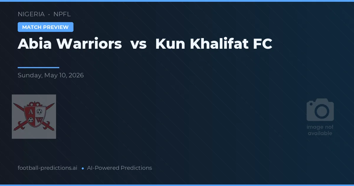 Abia Warriors vs Kun Khalifat FC — předpověď a náhled zápasu