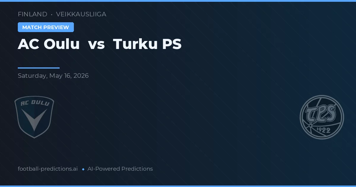 AC Oulu vs Turku PS — předpověď a náhled zápasu