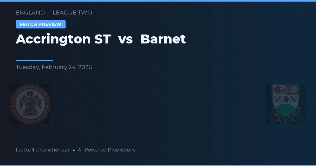 Accrington Stanley vs Barnet — předpověď a náhled zápasu