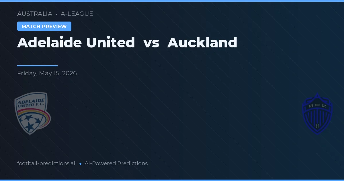 Adelaide United vs Auckland — předpověď a náhled zápasu
