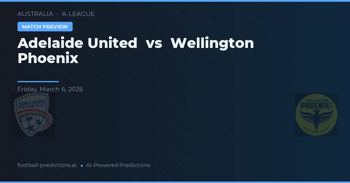 Adelaide United vs Wellington Phoenix — předpověď a náhled zápasu