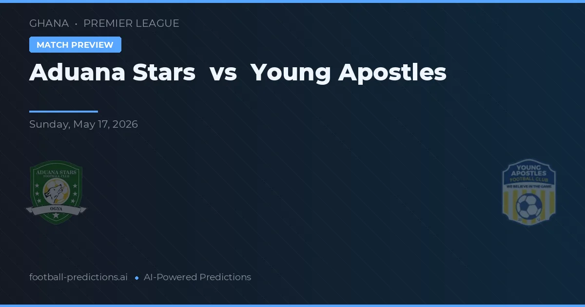 Aduana Stars vs Young Apostles — předpověď a náhled zápasu