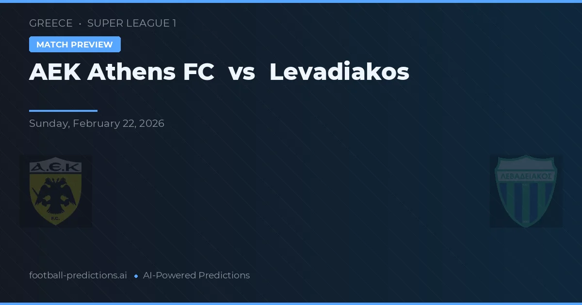 AEK Athény vs Levadiakos — předpověď a náhled zápasu