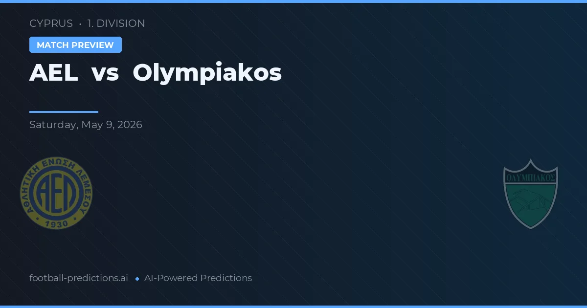 AEL Limassol vs Olympiakos Nicosia — předpověď a náhled zápasu
