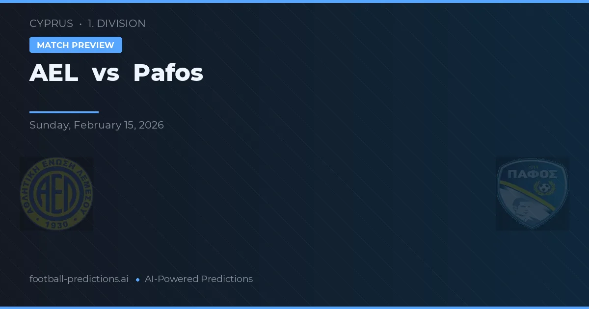 AEL Limassol vs Pafos — předpověď a náhled zápasu