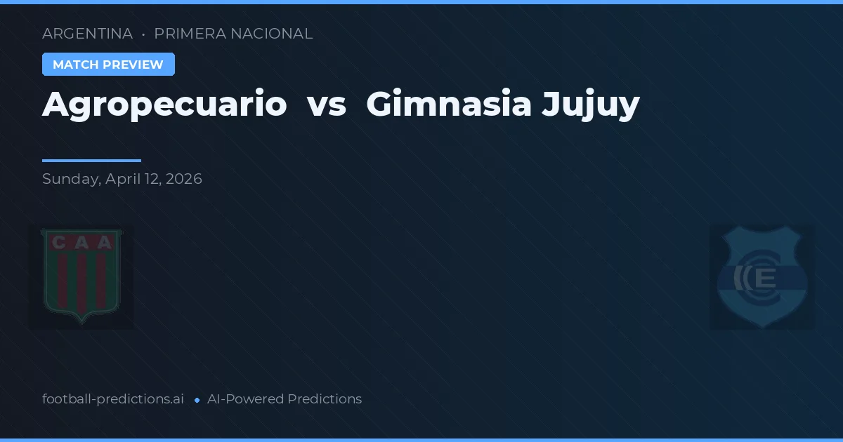 Agricultores vs Gimnasia Jujuy — předpověď a náhled zápasu