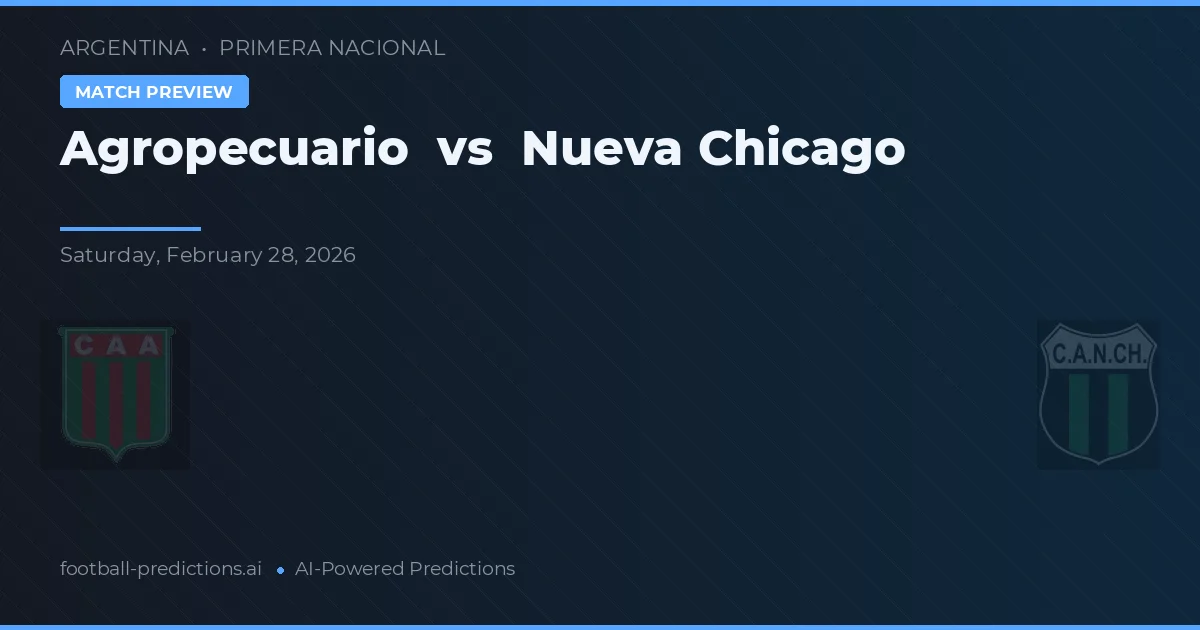 Agricultores vs Nueva Chicago — předpověď a náhled zápasu
