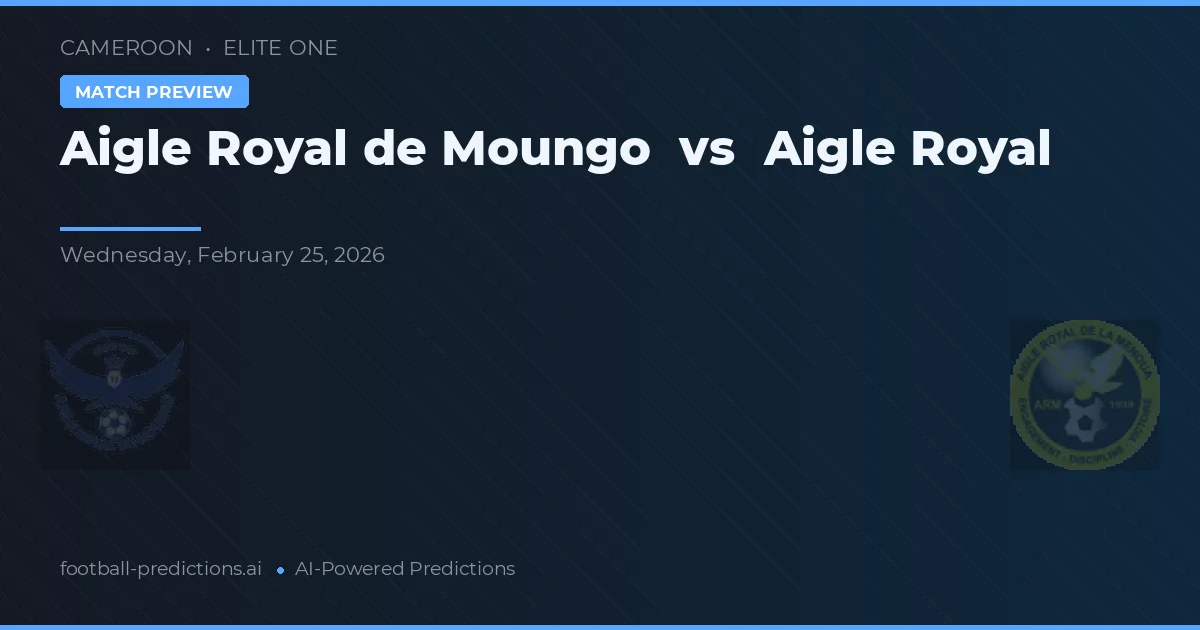 Aigle Royal de Moungo vs Aigle Royal — předpověď a náhled zápasu