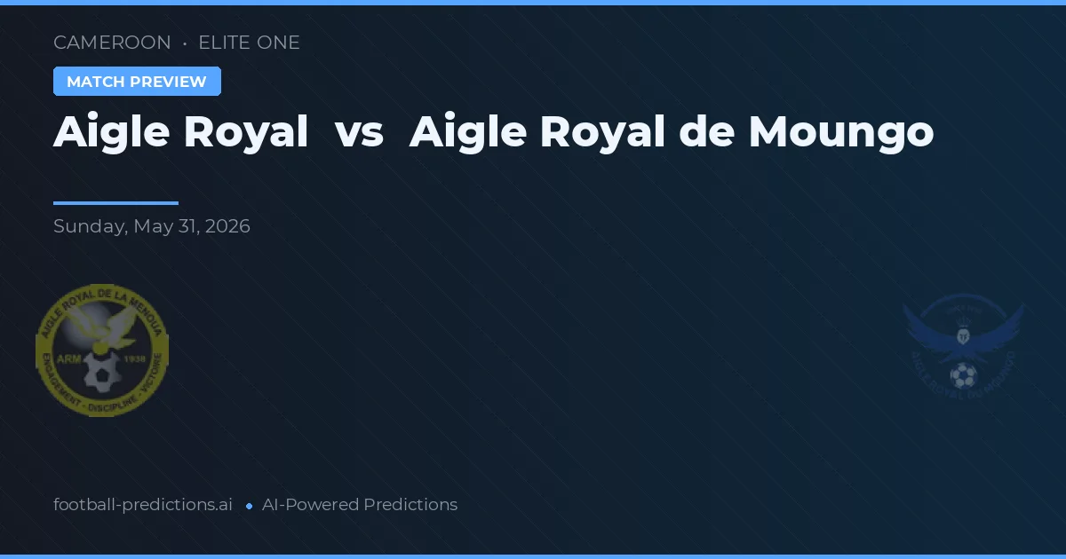 Aigle Royal vs Aigle Royal de Moungo — předpověď a náhled zápasu