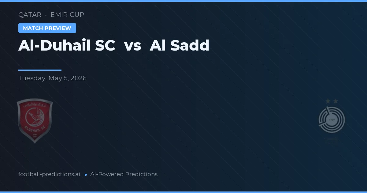 Al-Duhail SC vs Al Sadd — předpověď a náhled zápasu