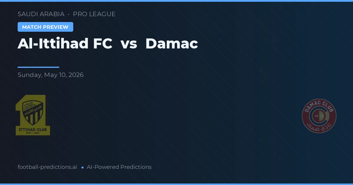 Al-Ittihad FC vs Damac — předpověď a náhled zápasu