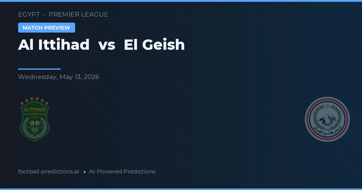 Al Ittihad vs El Geish — předpověď a náhled zápasu