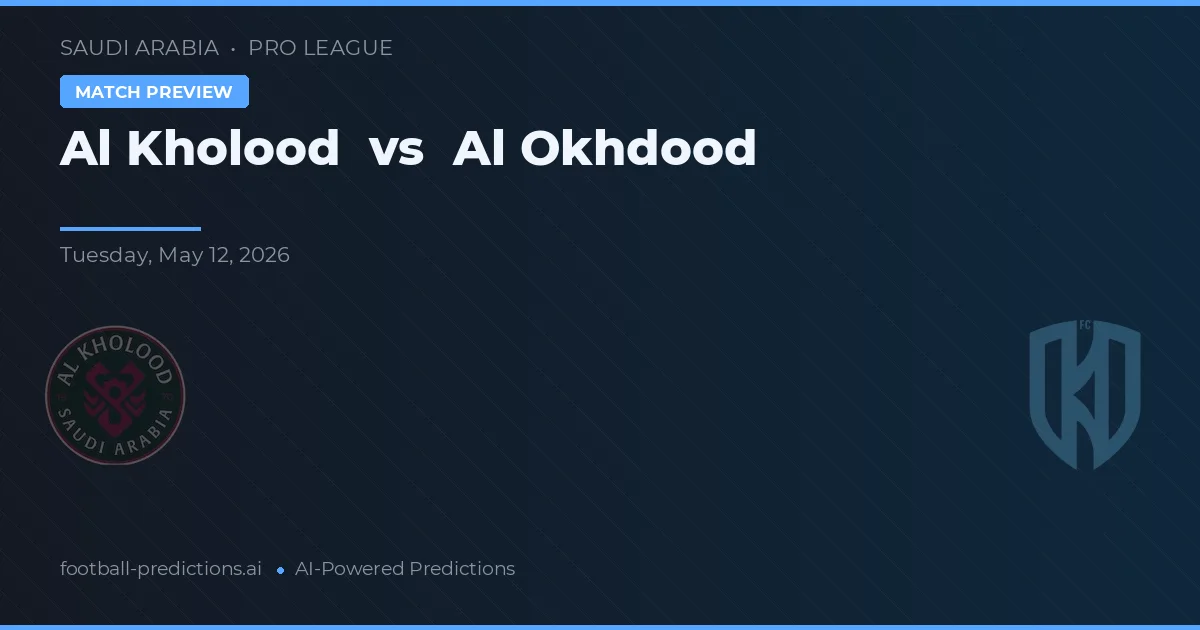 Al Kholood vs Al Okhdood — předpověď a náhled zápasu