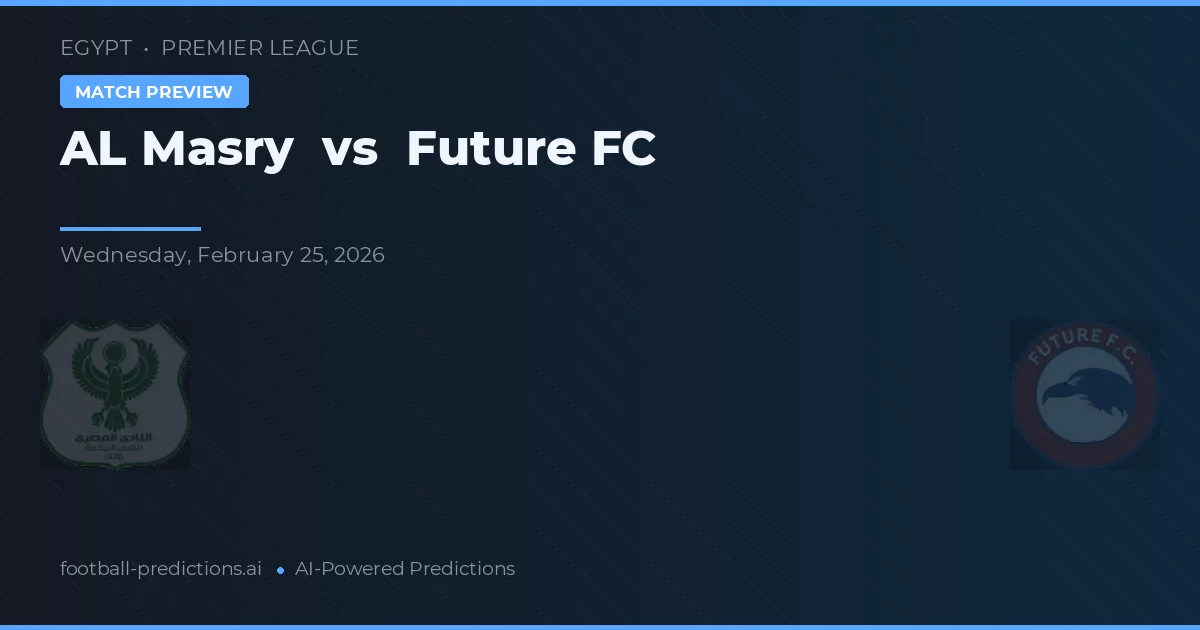 AL Masry vs Future FC — předpověď a náhled zápasu
