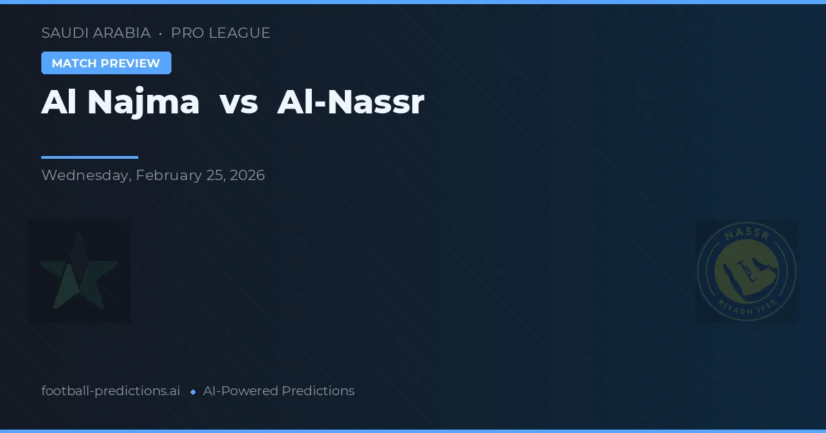 Al Najma vs Al-Nassr — předpověď a náhled zápasu