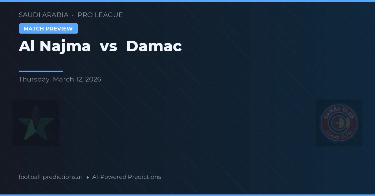 Al Najma vs Damac — předpověď a náhled zápasu