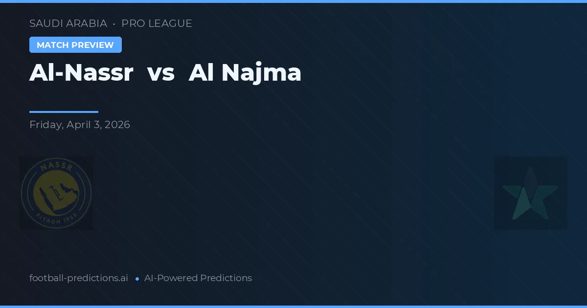 Al-Nassr vs Al Najma — předpověď a náhled zápasu