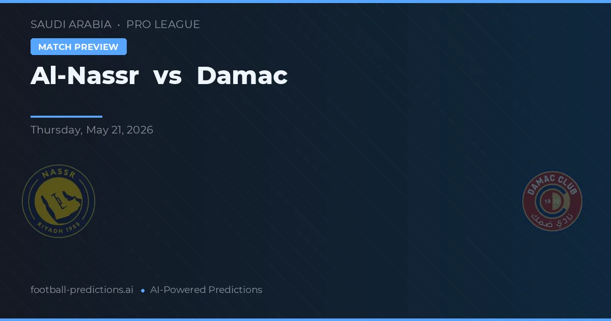 Al-Nassr vs Damac — předpověď a náhled zápasu