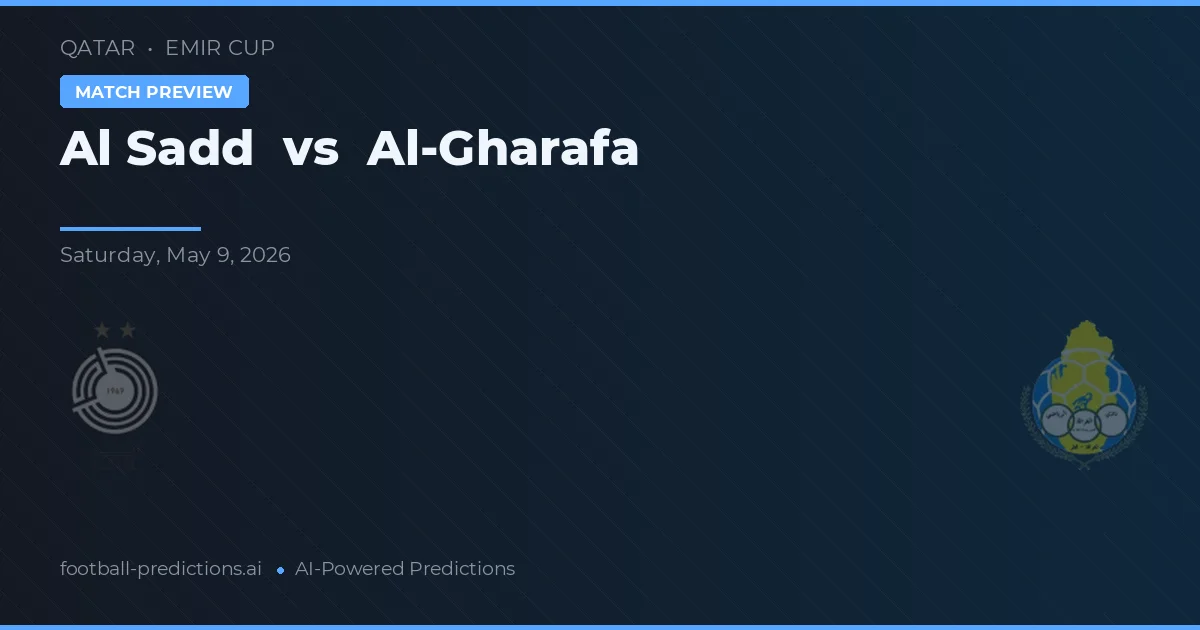 Al Sadd vs Al-Gharafa — předpověď a náhled zápasu
