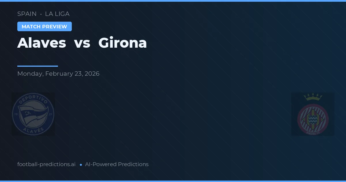 Alavés vs Girona — předpověď a náhled zápasu