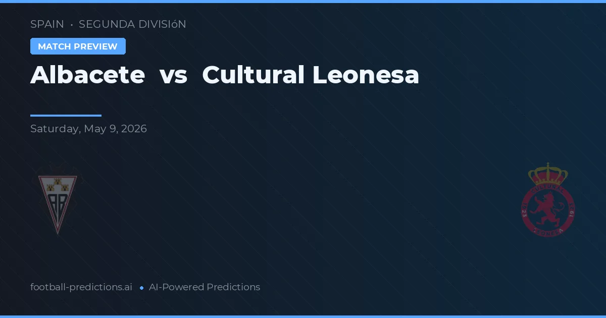 Albacete vs Cultural Leonesa — předpověď a náhled zápasu