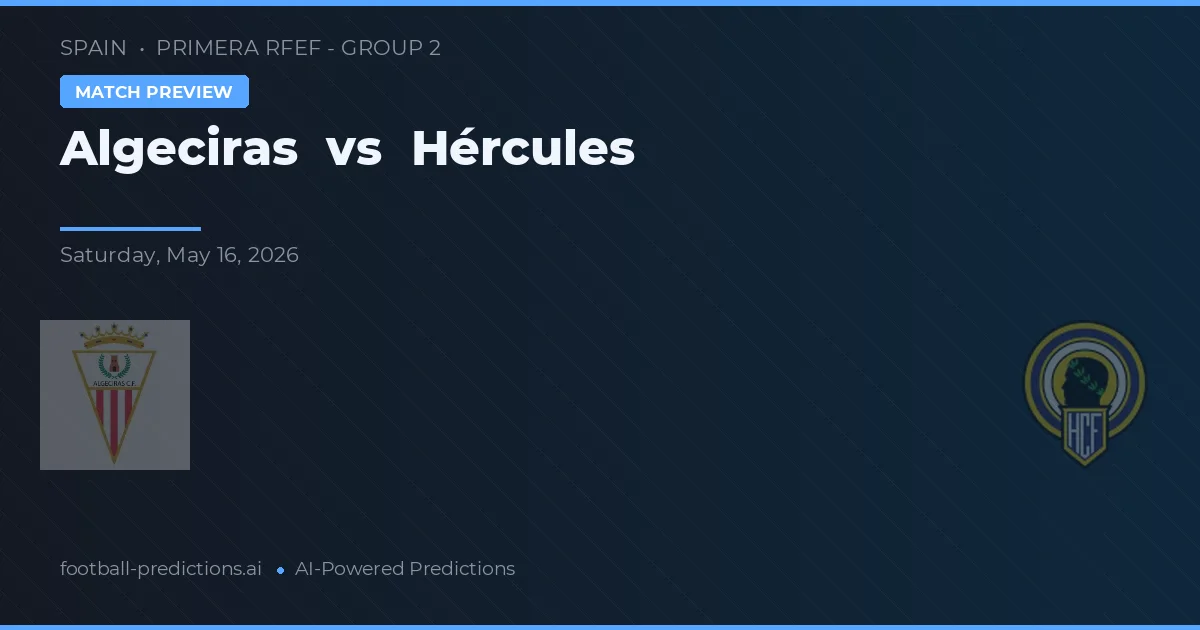 Algeciras vs Hércules — předpověď a náhled zápasu